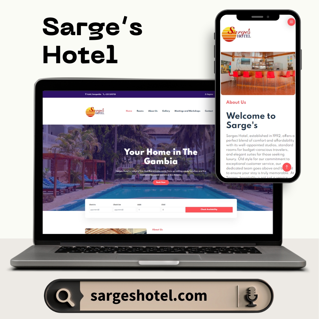 Sarge's Hotel Website